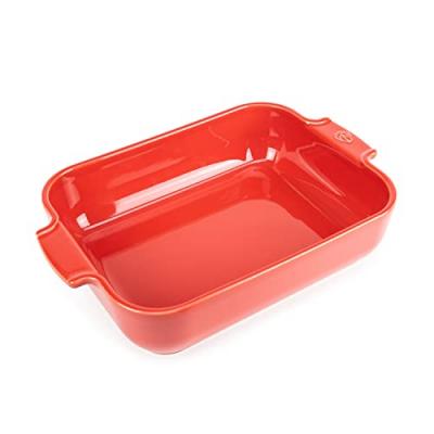 PEUGEOT Plat &agrave; four rectangle 32 cm Rouge - Appolia