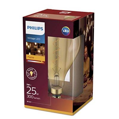 Ampoule LED Giant E27 5&nbsp;W, blanc chaud, dor&eacute;