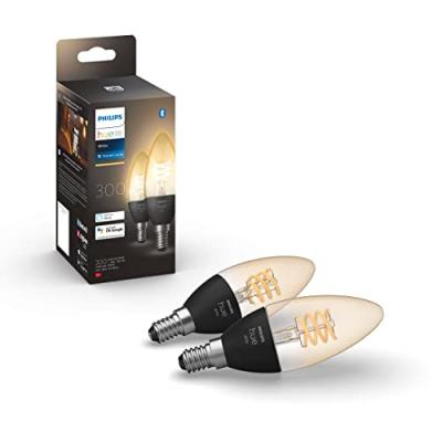 Ampoule connect&eacute;e Philips Hue White 4.5W Filament Flamme E14
