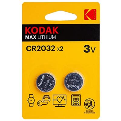 blister de 2 piles lithium CR2032 
