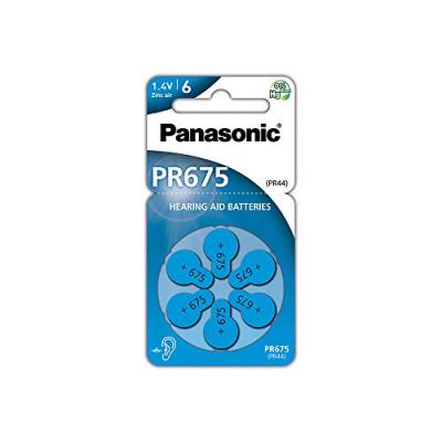 PANASONIC - Pile auditive zinc air PR675(44)x6 