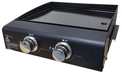 Plancha gaz 2 br&ucirc;leurs 47 x 46 x 20,5