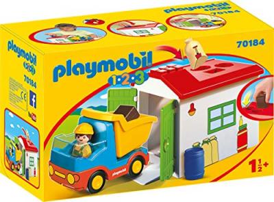Ouvrier Avec Camion Et Garage - N/A