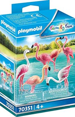 Groupe de flamants roses