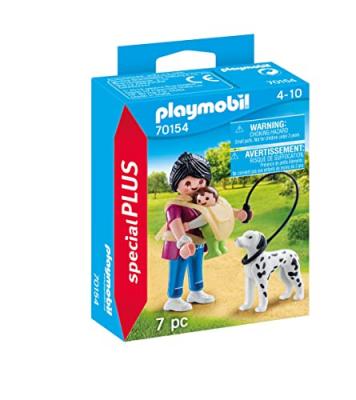 Playmobil - Maman avec B&eacute;b&eacute; et Chien - 70154