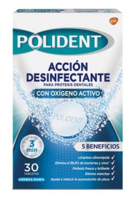 Polident Pastillas Originales Limpiadoras 30 pcs
