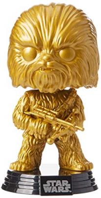 Figurine Funko Pop! N&deg;63 - Star Wars - Chewbacca - M&eacute;tallique Or