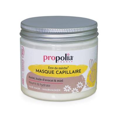Masque capillaire &agrave; l'avocat et au miel biologique Propolia 200ml