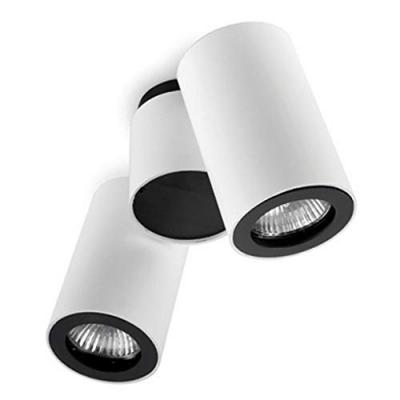 LEDS-C4 Pipe spot pour plafond 2 lampes blanc-noir