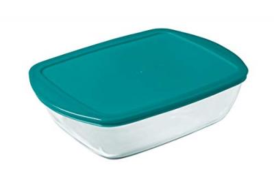 Plat carr&eacute; et couvercle Pyrex Cook & Store 28x20 cm
