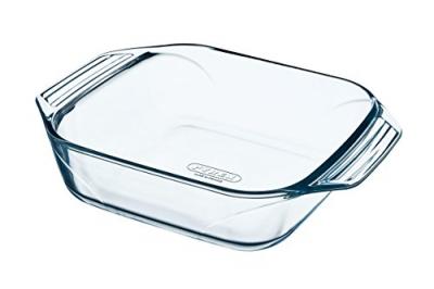 Plat &agrave; four carr&eacute; avec poign&eacute;es 2,4L