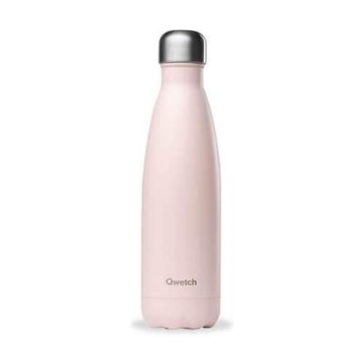 Qwetch - Bouteille isotherme Pastel Rose 500 ml 