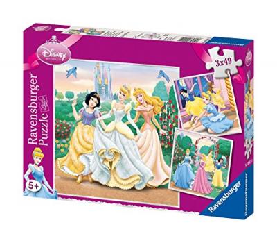 Ravensburger - 94110 - puzzle - 3x49 pi&egrave;ces r&ecirc;ves de princesses - disney princess