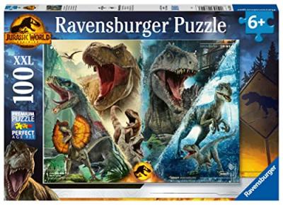 Puzzle 100 p XXL - Les especes de dinosaures Jurassic World 