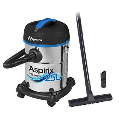 Aspirateur bidon inox 1200 w 25 litres, prasp25l