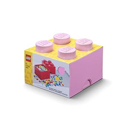Brique Lego - 4 plots - Rose acidul&eacute;