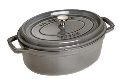 STAUB Cocotte ovale  &Oslash; 33 gris graphite