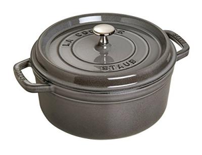 Cocotte en fonte STAUB Ronde 28 cm GRIS GRAPHIQUE