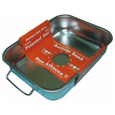 STEEL PAN Plat &agrave; four haut 30 x 22 cm