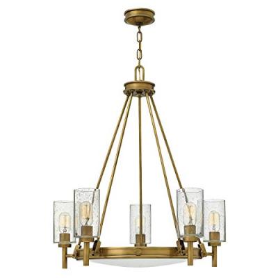 Chandelier collier laiton 5x100w e27