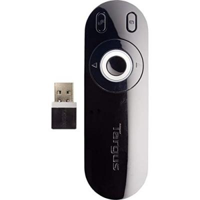Targus AMP13EU T&eacute;l&eacute;commande sans Fil avec pointeur Laser - Noir et Gris