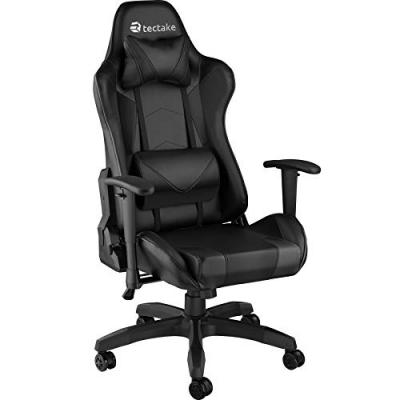 TecTake Chaise gamer TWINK - noir