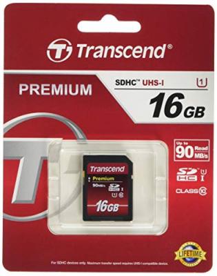 TRANSCEND Carte SDHC UHS-I 400x Class 10 - 16Go