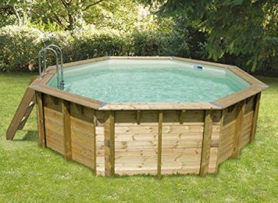 Piscine bois Oc&eacute;a 4,30 x 1,20 m - Liner beige