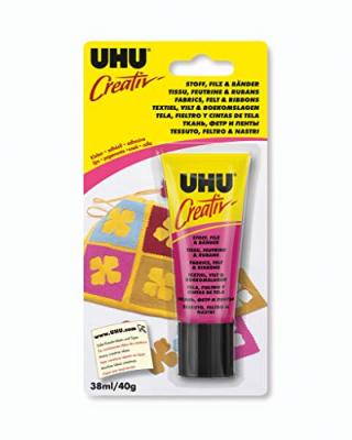 Colle UHU, Tissu, Feutrine & Rubans 38ml