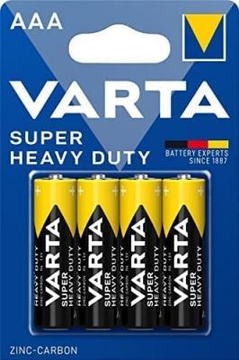 Pack de 4 piles Varta Superlife R03 Micro AAA 