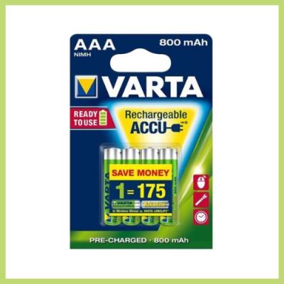 Aaa 800mah nimh 4-bl varta (56703) rtu