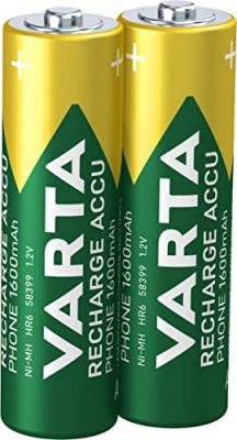 Piles rechargeables VARTA AA x2