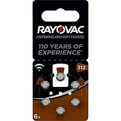 Rayovac Acoustic Special 312 6 Pi&egrave;ces Piles One Size Silver