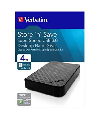 Verbatim Store 'n' Save disque dur externe 4000 Go Noir