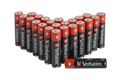 Verbatim Piles 1x24 Mignon Aa Lr6 49505 One Size Black