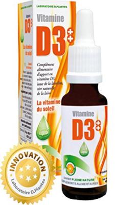 VITAMINE D3 - 20ml (1 goutte=200% AJR) - D plantes 