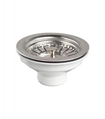 Bonde &agrave; panier Wirquin pour &eacute;vier 1 bac &Oslash;90mm