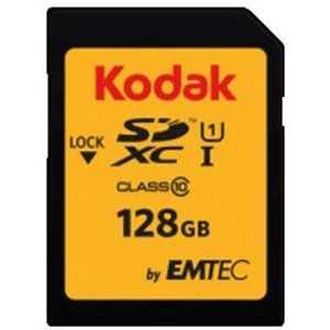 Carte M&eacute;moire Micro SD avec Adaptateur Kodak EKMSD128GXC10HPRK 128 GB