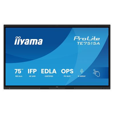 Iiyama &Eacute;cran Tactile Prolite Te7515a-b1ag 75&acute;&acute; 4k Ips Led