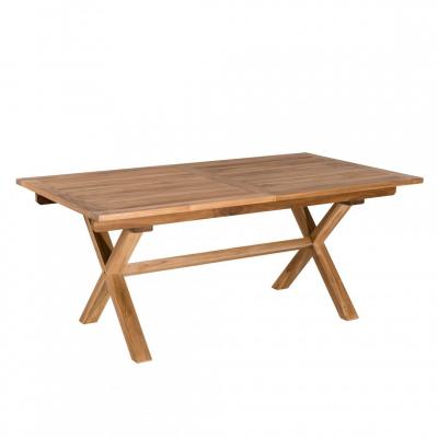 Table de jardin extensible en teck 8/10 personnes L. 240 cm