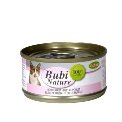Patee chat bubi nature filet de poulet 140g