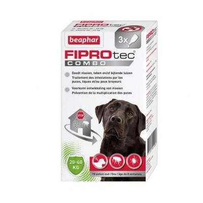 Fiprotec Combo Beaphar Fiprotec Combo Chiens 20-40 kg 3 pipettes