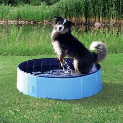 TRIXIE Piscine - &Oslash; 80 &times; 20 cm - Bleu clair et bleu - Pour chien