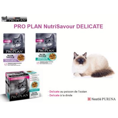 Pro Plan - Chat Nutrisavour Delicate &Agrave; La Dinde