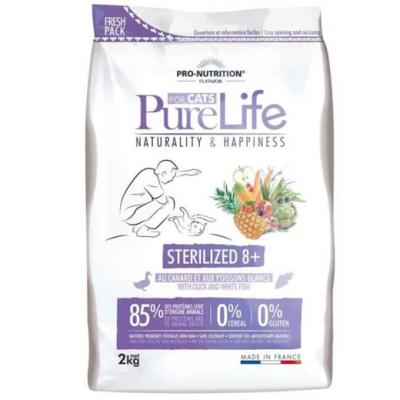 Flatazor - Croquettes Pure Life Sterilized 8+ pour Chat - 2Kg