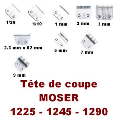 T&ecirc;te de coupe 9mm Moser pour Tondeuse max50 - Tondeuse pour Chien