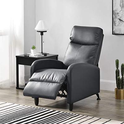 Fauteuil Relaxant Bregenz Inclinable et Repose-Pieds Similicuir Gris