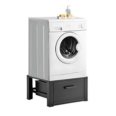 Kit de Superposition avec Tiroir pour Machine &agrave; Laver Noir 63 x 54 x 31 cm