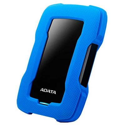 ADATA HD330 - Disque dur - 1 To - externe (portable) - USB 3.1 - AES 256 bits - bleu 