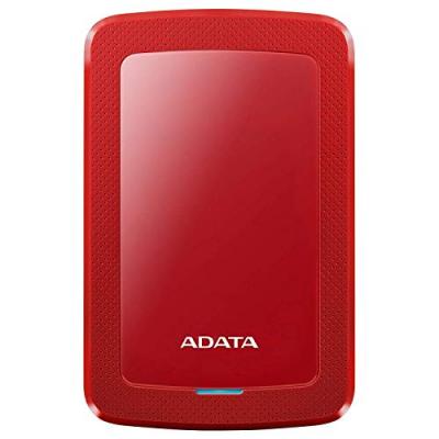 ADATA HV300 - Disque dur - 2 To - externe (portable) - USB 3.1 - AES 256 bits - rouge 